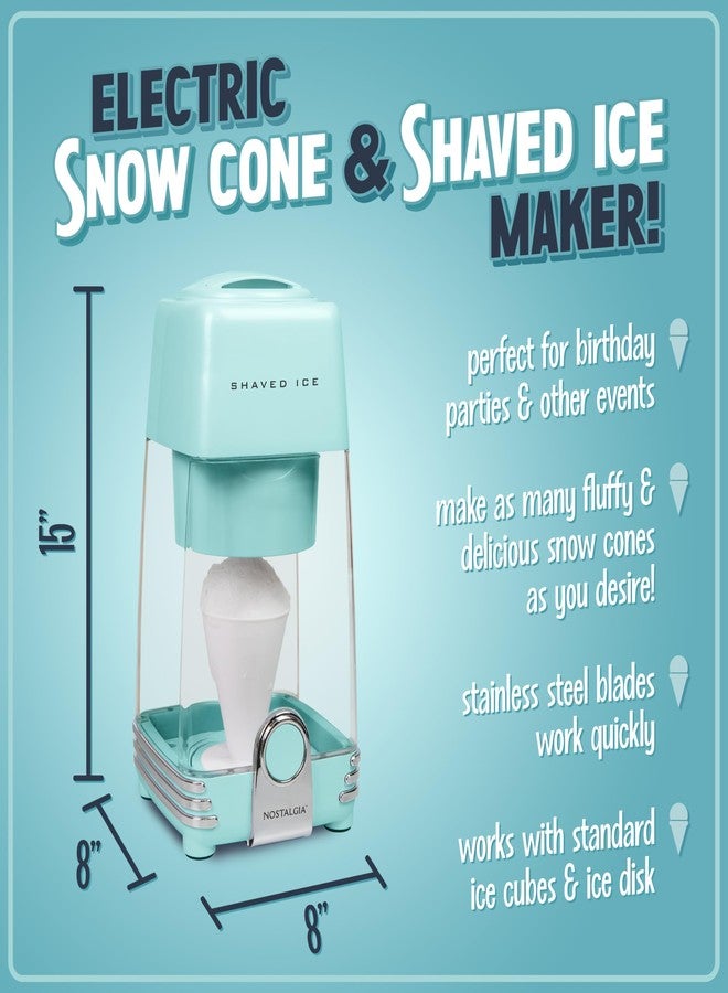 Nostalgia Shaved Ice Maker, Aqua - Image 2