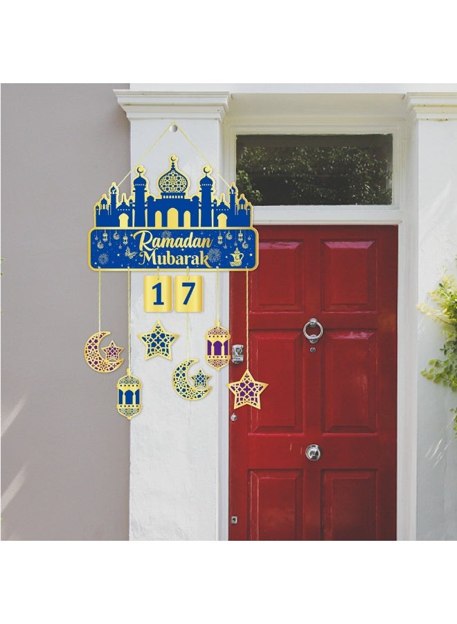 Countdown Calendar, Traditional Hanging Decor for Home, Ramadan Festival Atmosphere - Image 2