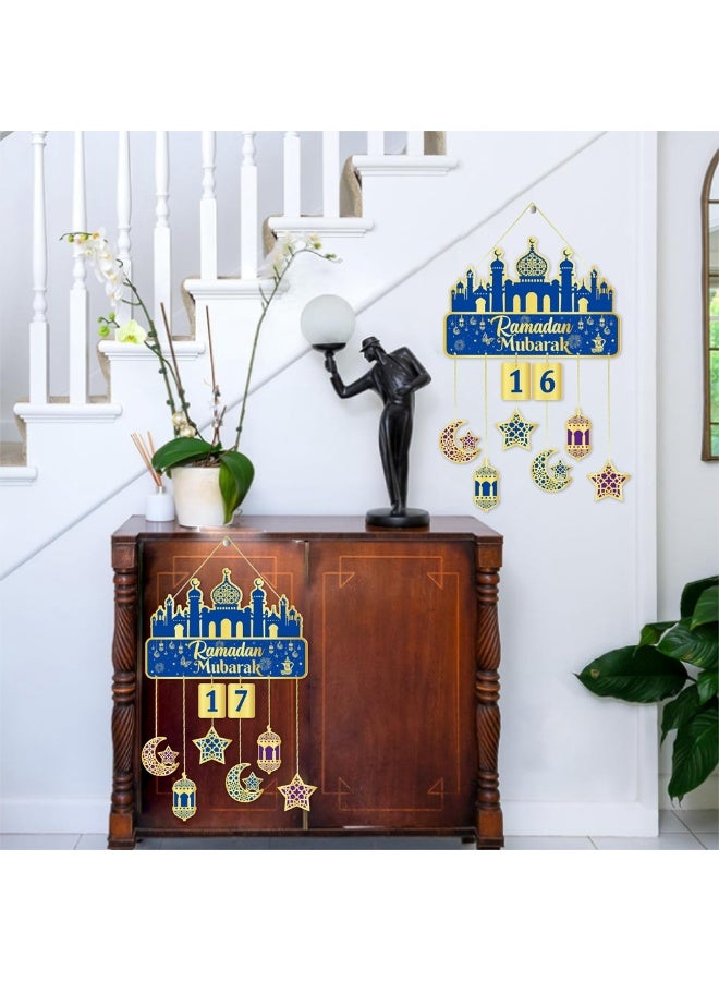Countdown Calendar, Traditional Hanging Decor for Home, Ramadan Festival Atmosphere - Image 3