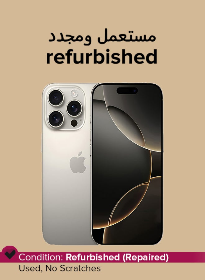 Apple Refurbished - iPhone 16 Pro Max 256GB Natural Titanium 5G With Facetime - USA Version - Image 1