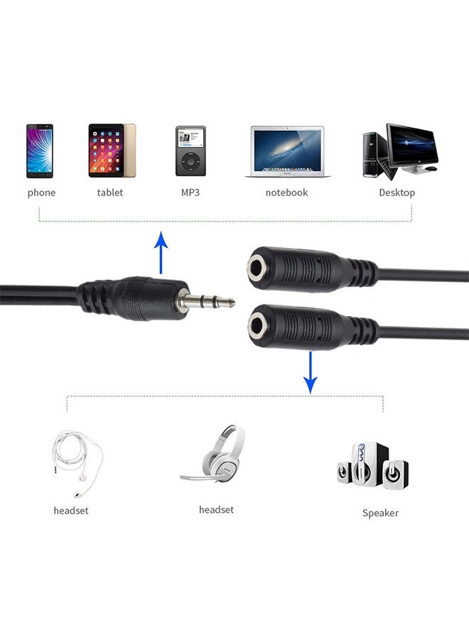 كيبل صوت منفذ ذكر الي 2 انثي 3.5mm لون اسود - pzsku/Z5C8969290D7BC8946CC1Z/45/_/1715170423/4c6f58d1-c76d-4e06-a8c4-af0f2a882103