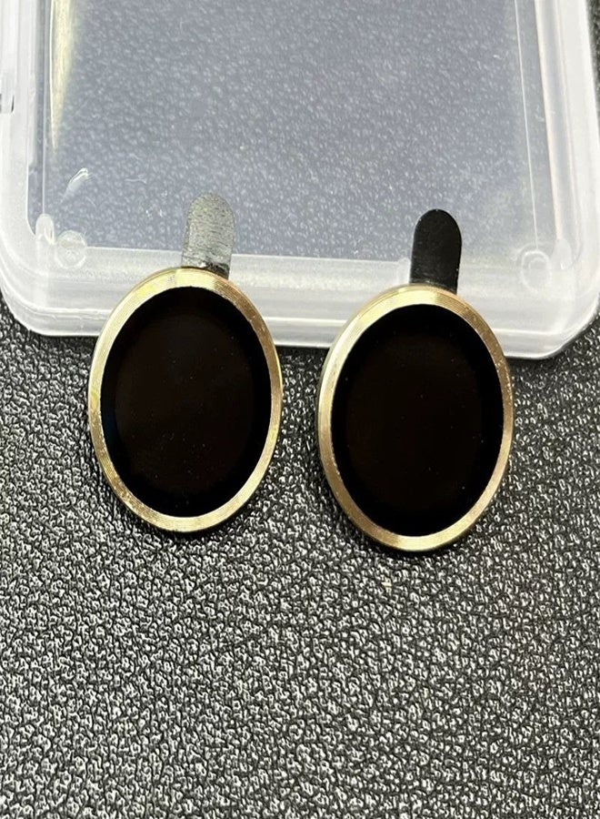 General Compatible with Galaxy A55 5G Camera Lens Protector 9H Tempered Glass Camera Cover Protector Metal Individual Ring for Galaxy A55 Gold  - Image 2
