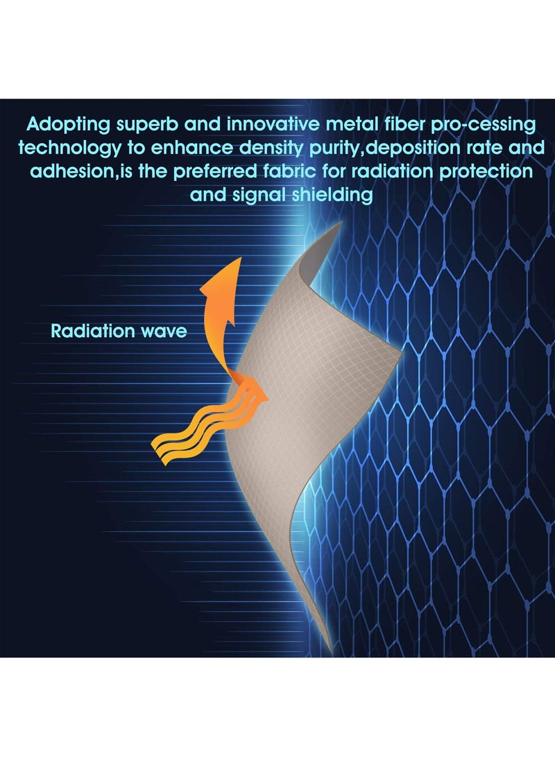 KASTWAVE - EMF Shielding Fabric EMF Faraday Fabric Copper Protection Fabric Faraday Tape for Anti Radiation, Anti Static, Anti Theft Swipe Card, EMI Isolation, Signal Blocking, 1.1m*2m (2 Rolls) - Image 1