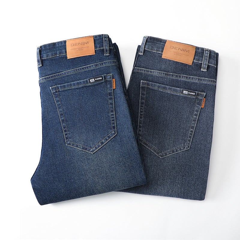 Unisex Classic Denim Jeans Loose Fit Daily Outdoor Wear - Image 5