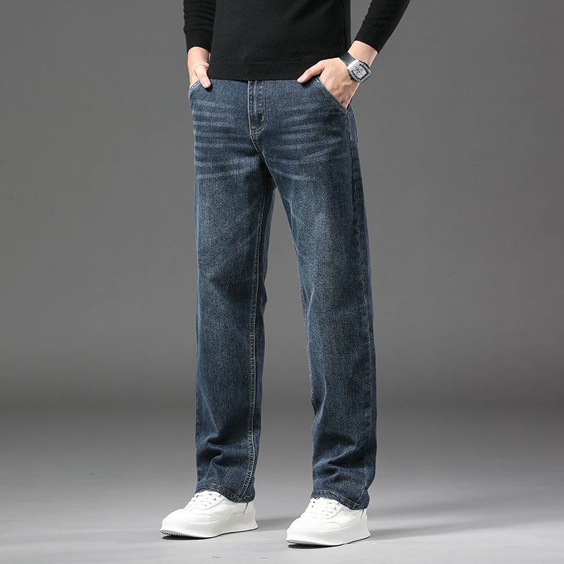 Unisex Classic Denim Jeans Loose Fit Daily Outdoor Wear - Image 2