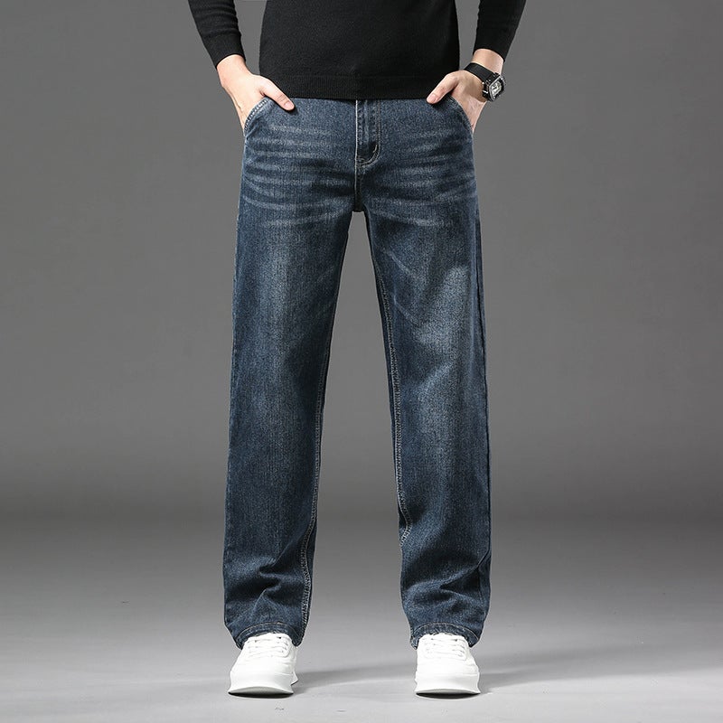 Unisex Classic Denim Jeans Loose Fit Daily Outdoor Wear - Image 4