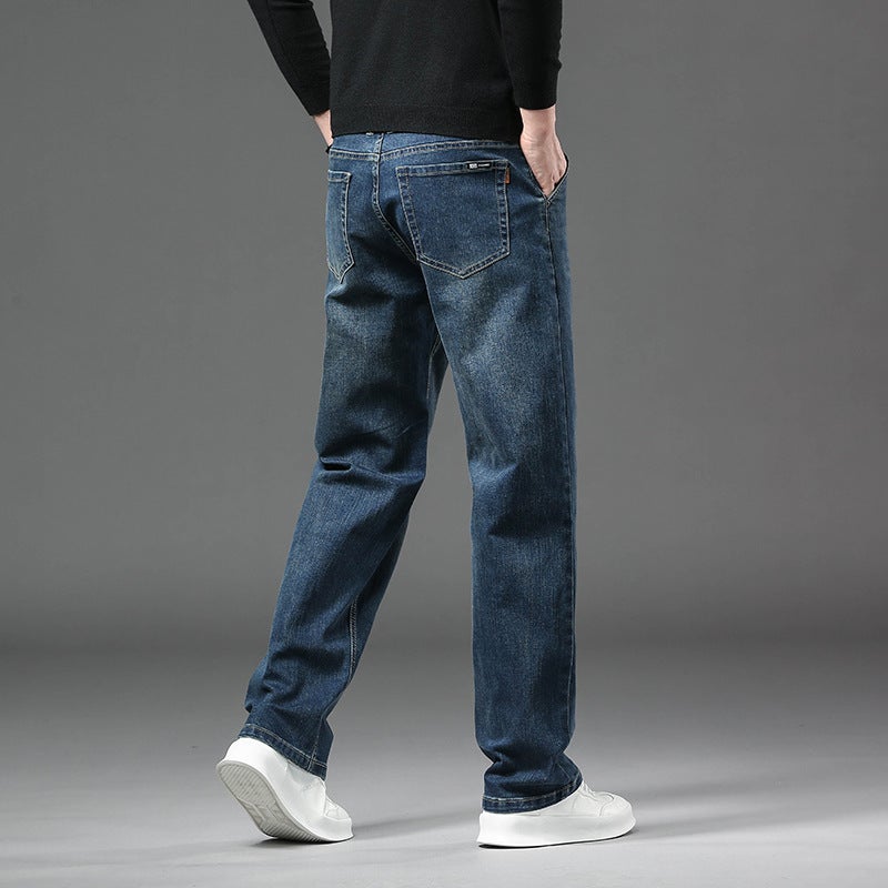 Unisex Classic Denim Jeans Loose Fit Daily Outdoor Wear - Image 3