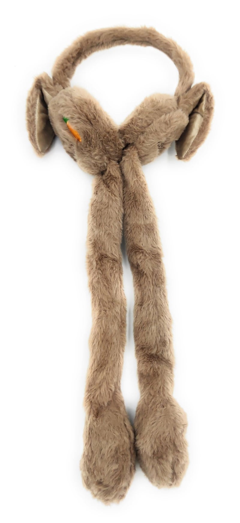 THE DDS STORE Women Kids Warm Plush Earmuffs Funny Bunny Ear Muffs with Moving Ears Cute Windproof Ear Warmer Toys Gift (Brown) - Image 5