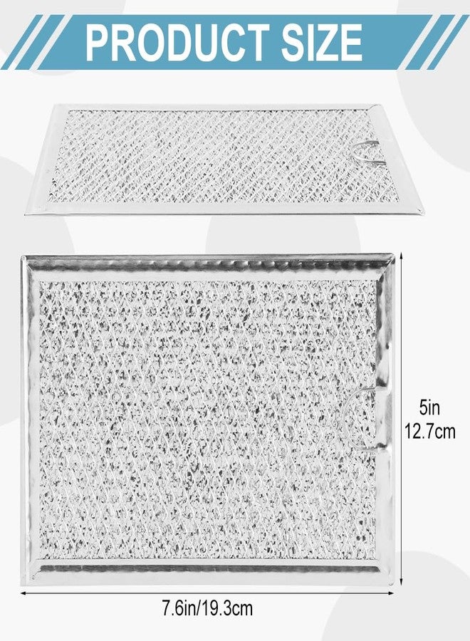 EMVANV 2pcs Grease Filter for LG Microwave LMV1683ST, LMV2031ST, LMV2031BD, LMHM2237ST, LMH2235ST, LMV1831ST, LMV1762ST, LMHM2017ST, LMH2016ST, Oven Filter Replacement (Silver) - Image 2