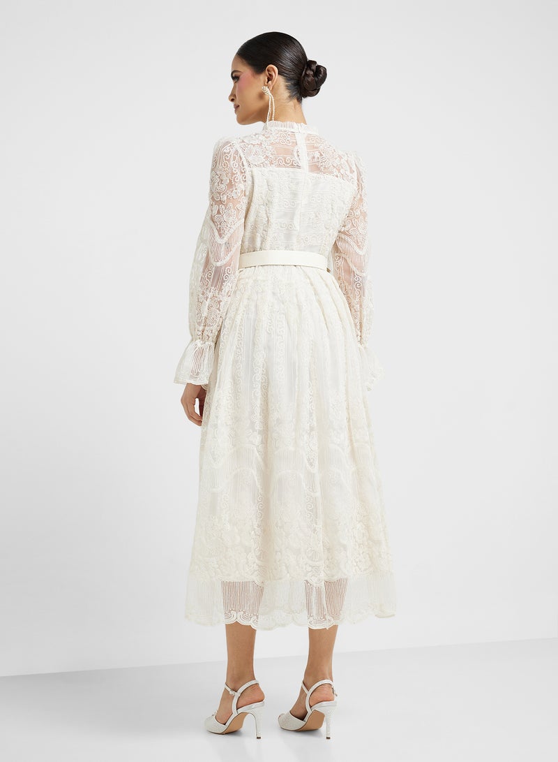 ELLA Lace A-Line Dress - Image 2