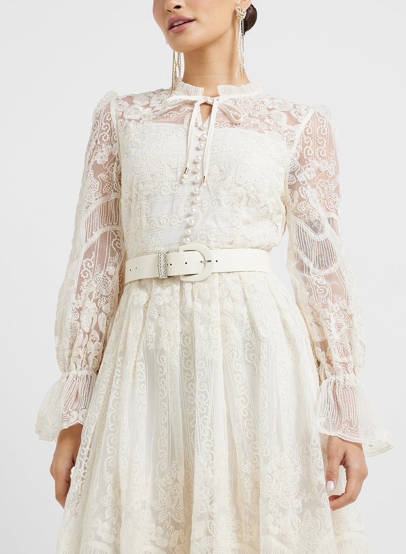 ELLA Lace A-Line Dress - Image 3