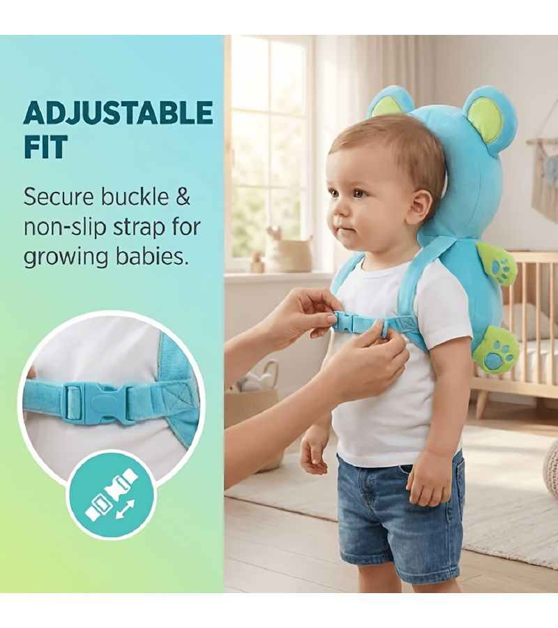 LambPillow Baby Head Protection Backpack for 5-24 Months Toddler Adjustable Safety Pad - Image 4
