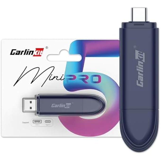 CARLINKIT MINI SE PRO WIRELESS ADAPTER FOR OEM WIRED CARPLAY & OEM WIRED ANDROID AUTO, COMPATIBLE WITH IOS 10 & ANDROID 10 AND ABOVE, FAST CONNECTION, NO LATENCY - DEEP BLUE - Image 1