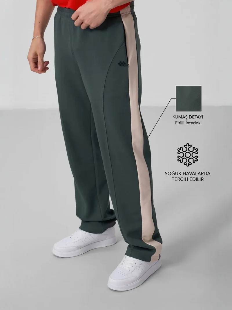 تومي لايف TOMMY Men's Color-Blocked Palazzo Pants