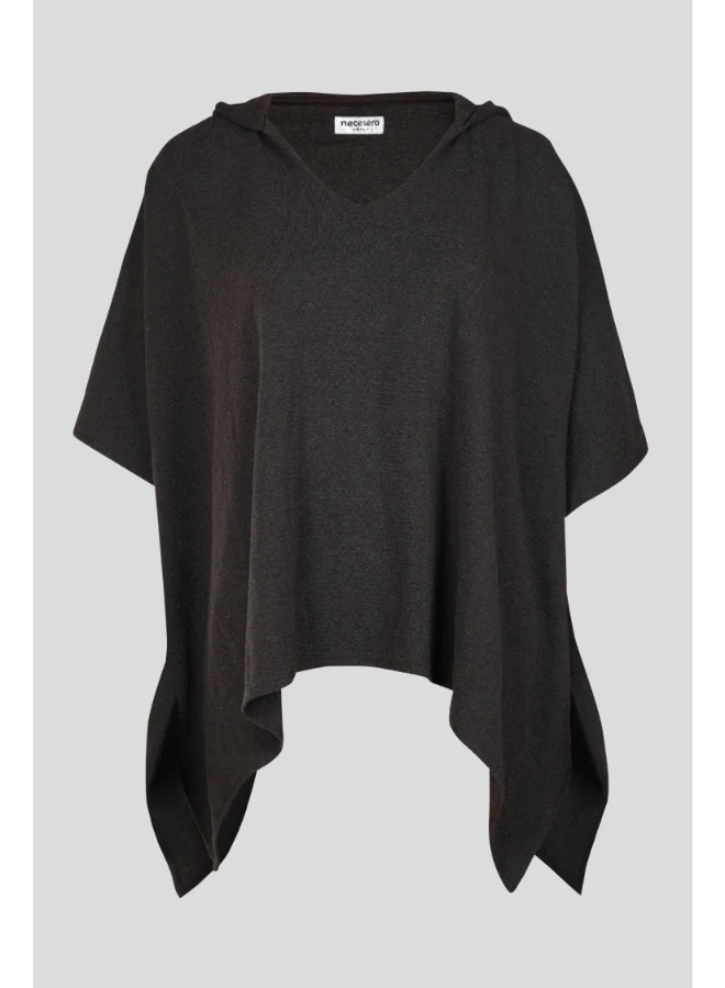 نسيسيرا Relaxed Mocha Kaftan Hoodie