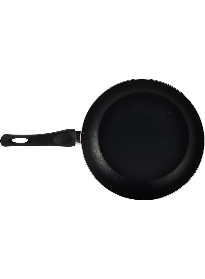 ديلكاسا مقلاة غير لاصقة مقاس 28 سم، طلاء سيراميك صحي، خالية من المواد الكيميائية، طبقة خارجية غير لاصقة مقاومة للحرارة، طلاء مزدوج الطبقات، أحمر - Image 3