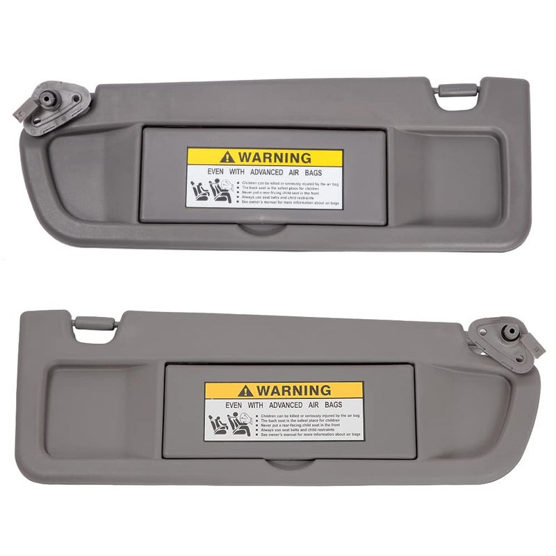 HIMIKI A Pair Dark Gray Left and Right Sun Visor Sunvisor Compatible with 2006 2007 2008 2009 2010 2011 Civic Replaces 83280SNAA01ZA 83280SNAA01ZB 83230SNAA01ZA 83230SNAA01ZB