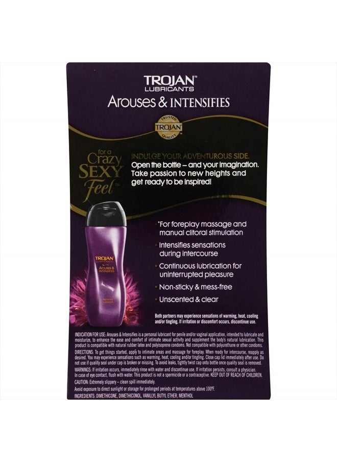 Trojan - Trojan Lubes Arouses & Intensifies Personal Lubricant, 3 oz. - Image 1