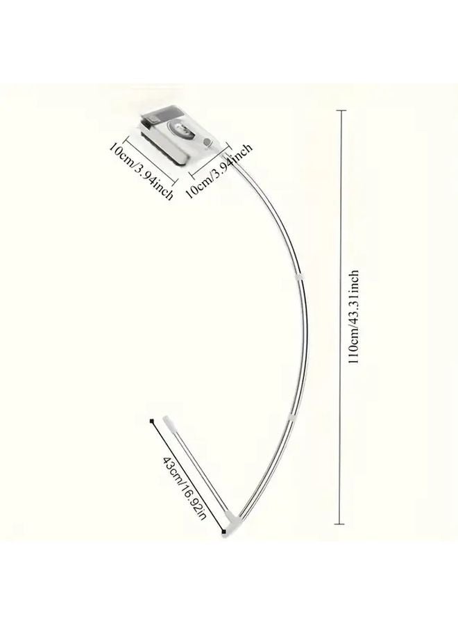 Professional 2 in 1 Window Cleaner 43 3 Inch Long Rod with 2 Cleaning Pads for Glass and Tile - Image 4