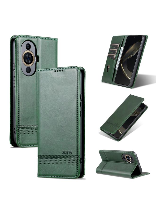 The Bros Case For Huawei Nova 11 Magnetic Calf Texture Flip Leather Phone Case