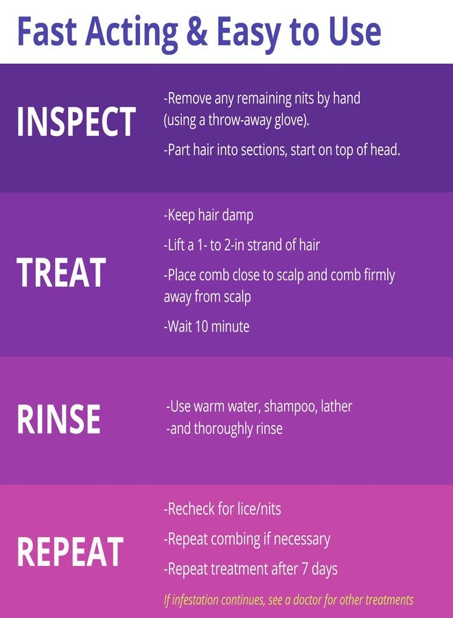 Zap Lice Shampoo Extra Strength - Lice Kit Comb Included 4 FL OZ. - Image 3