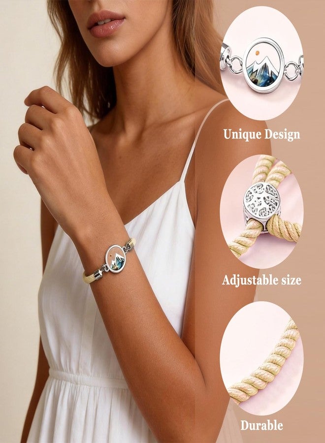 72ore Mustard Seed Bracelet Mountain and Sea Touch Bracelets Mustard Seed Jewelry Faith Jewelry Inspirational Gifts for Women - Image 5