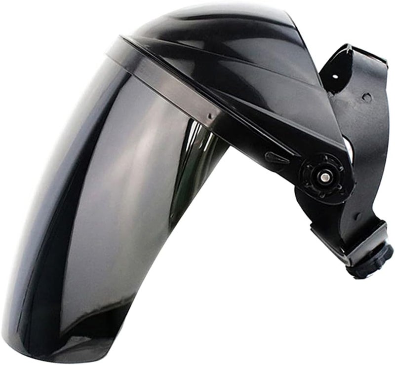 klarako Anti Fog Full Head-Mounted Safety Clear Glasses Visor Safety Work Welding Grinding Helmet Cover Headgear, Black - Image 1