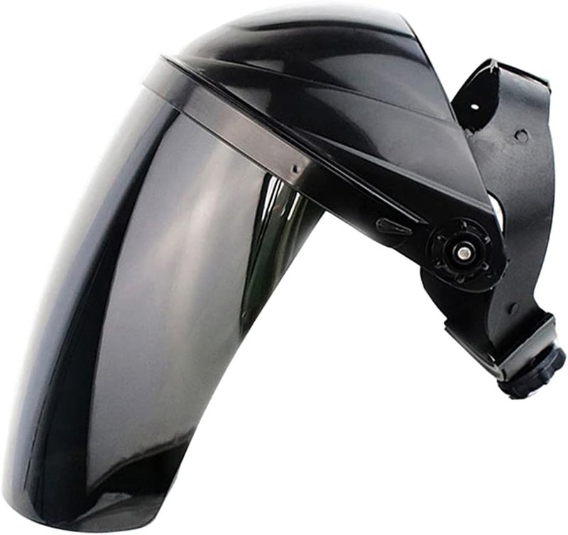 klarako Anti Fog Full Head-Mounted Safety Clear Glasses Visor Safety Work Welding Grinding Helmet Cover Headgear, Black - Image 3