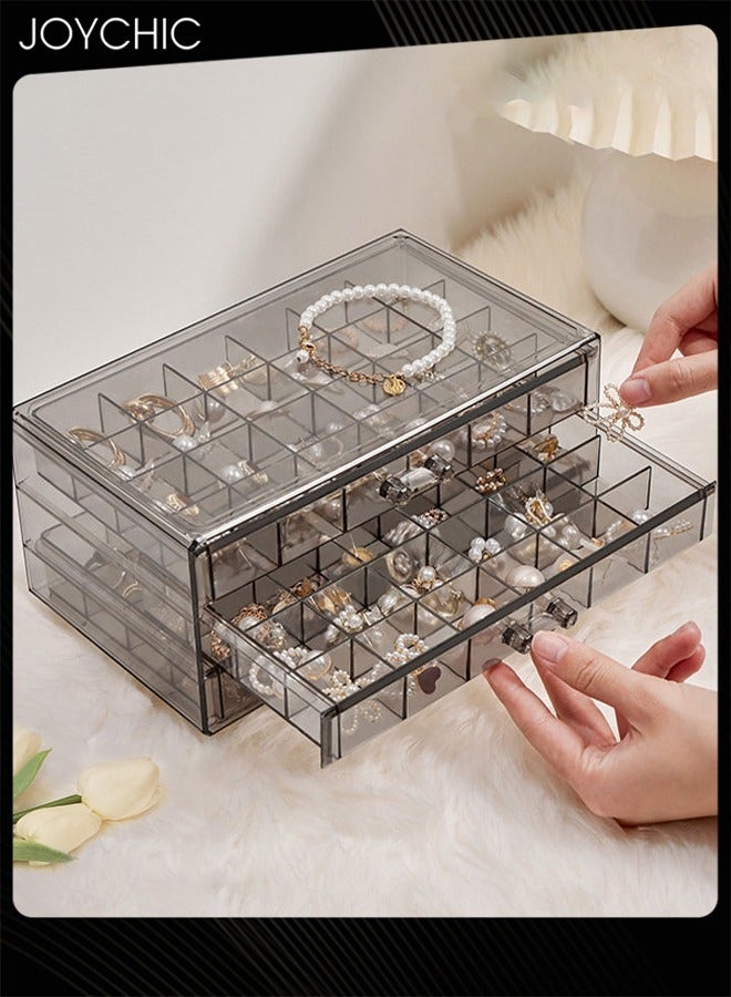 Joychic Multi-functional Jewelry Storage Boxes And Organizers for Women Girls Velvet Flannelette Earrings Rings Necklace Bracelets Jewelry Tray Storage Case  - Image 1