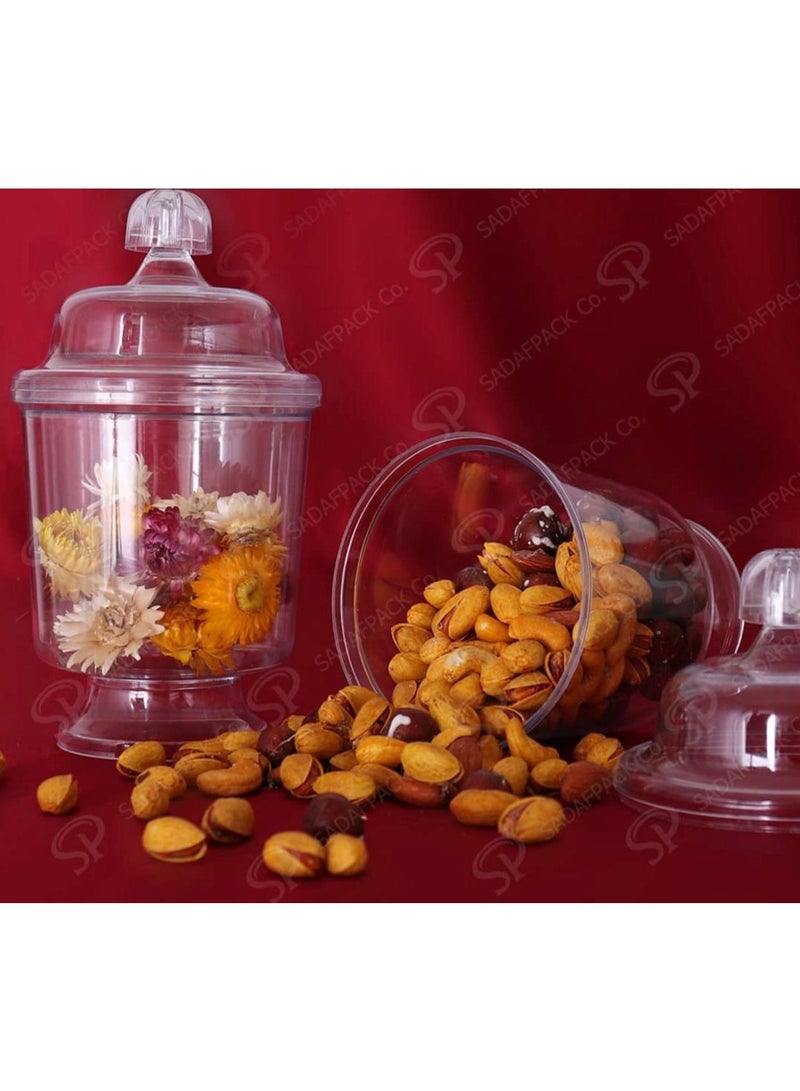 حاويات كريستالية راقية لحفظ الشوكولاتة والمكسرات