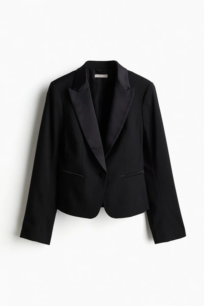 H&M Fitted tuxedo blazer