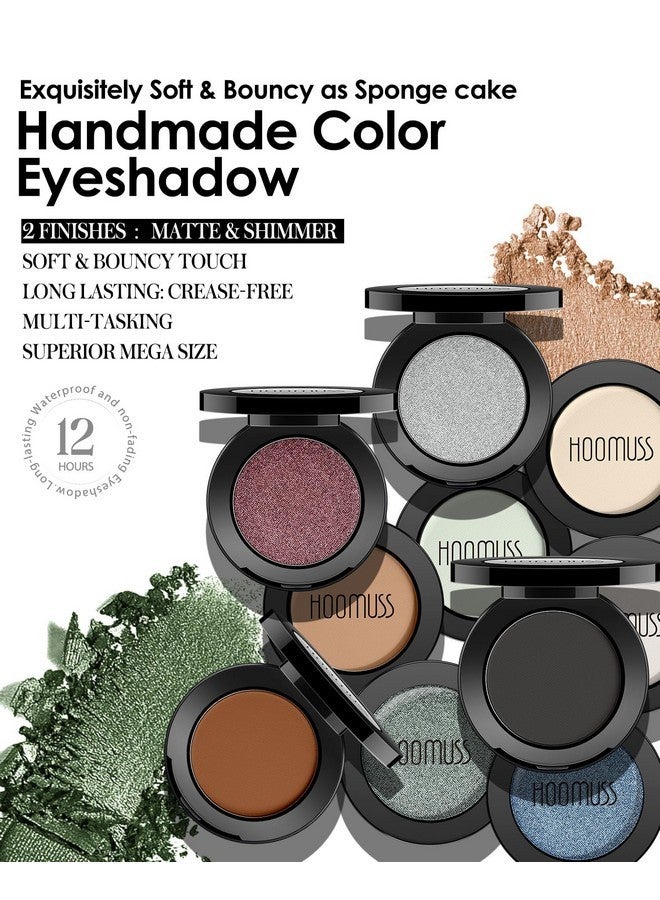 HOOMUSS Burgundy Red Eyeshadow Shimmer Handmade Gothic Eye Sahdow Makeup Palette for Halloween, High Pigmented & Long Lasting, Intense Color Wine Red Matte Eyeshadow (Wine Red) - Image 4