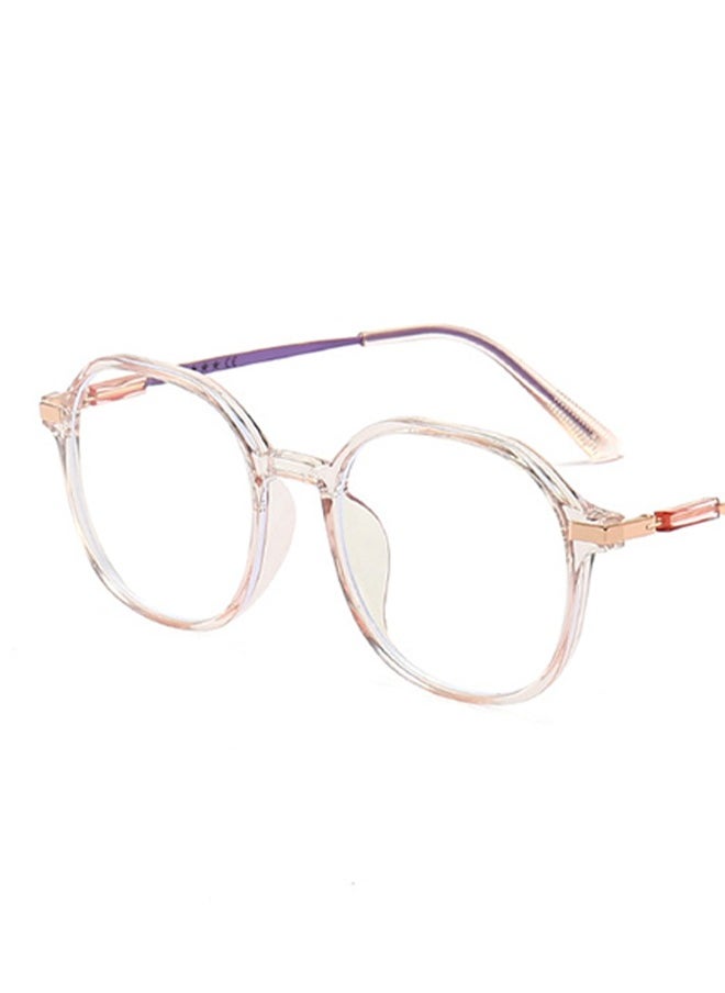 Generic - Blue Light Blocking Glasses Women/Men, Round Fashion Retro Frame, Glasses Frame Korean Version Flat Mirror, Anti Eyestrain UV Glare（#Purple) - Image 1