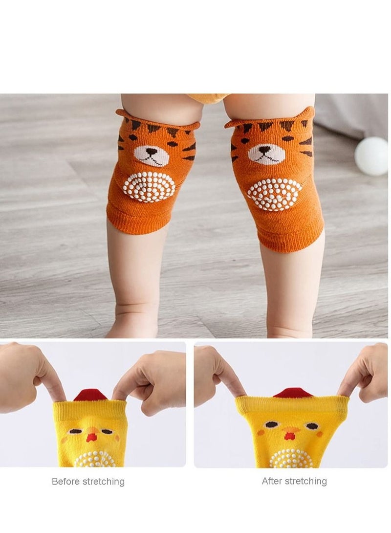 SYOSI 5 Pair Baby Knee Pads Toddler Kid Protector Anti Slip Crawling Elastic Protectors Leg Warmers Elbow Toddlers Kneepads Children Short Warmer - Image 2