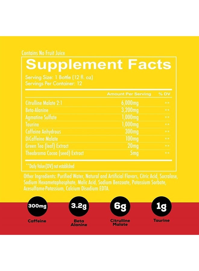 REDCON1 Total War Ready to Drink Pre Workout - Endurance Boosting, Keto Friendly RTD Formula - Amino Acid + Citrulline Malate Pre Workout Drink for Men & Women (Tiger's Blood, 12 Servings) - Image 2