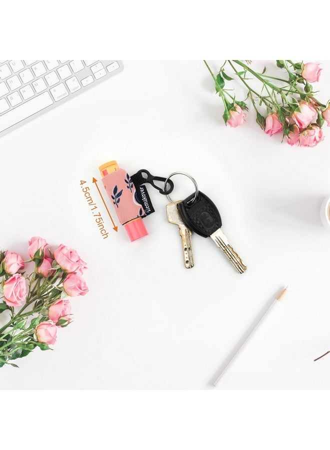 هوماكوفر مجموعة من 6 قطع من حامل أحمر الشفاه المضغوط بمشبك تثبيت عالي الجودة، وغطاء من النيوبرين مع مشبك يناسب معظم مرطبات الشفاه القياسية (لون الحوت) - Image 4