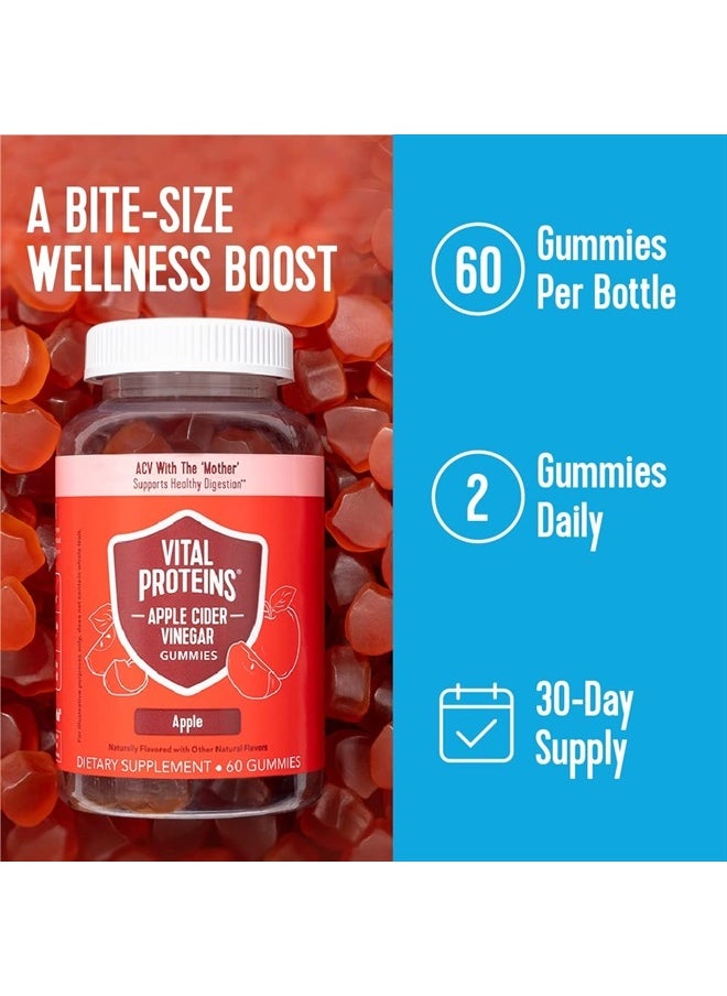 Vital Proteins - Vital Proteins, Apple Cider Vinegar, Apple, 60 Gummies - Image 1