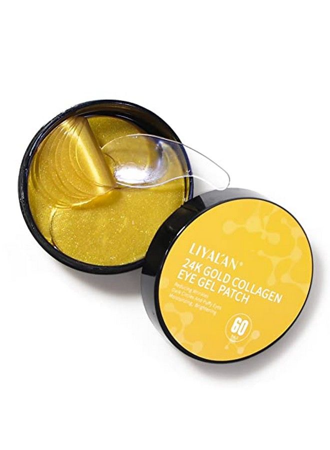 LIYALAN 24K Gold Under Eye Patches Eye Mask For Dark Circles And Puffiness Eye Masks Eye Bags Treatment For Women And Man Eye Patch Gel Anti Wrinkle Under Eye Gel Pads - Image 2
