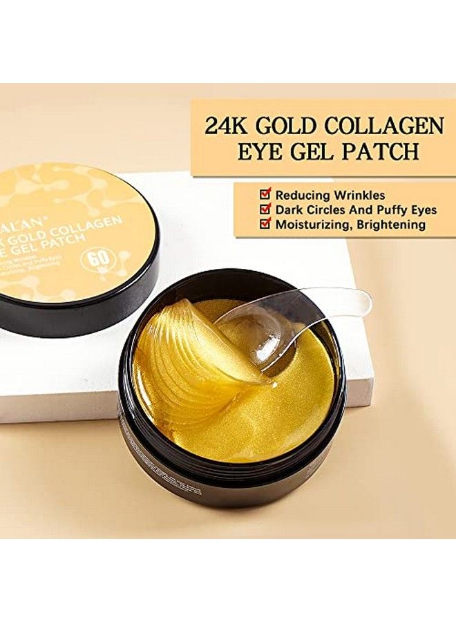 LIYALAN 24K Gold Under Eye Patches Eye Mask For Dark Circles And Puffiness Eye Masks Eye Bags Treatment For Women And Man Eye Patch Gel Anti Wrinkle Under Eye Gel Pads - Image 5