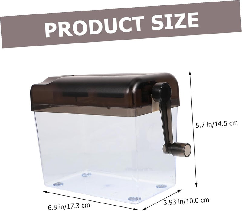 Manual Office Shredder Small Portable Hand Crank Paper Cutter for Home School Business Use No Electricity Needed Securely Shreds Documents Receipts Bills Envelopes Enhances Privacy - Image 2