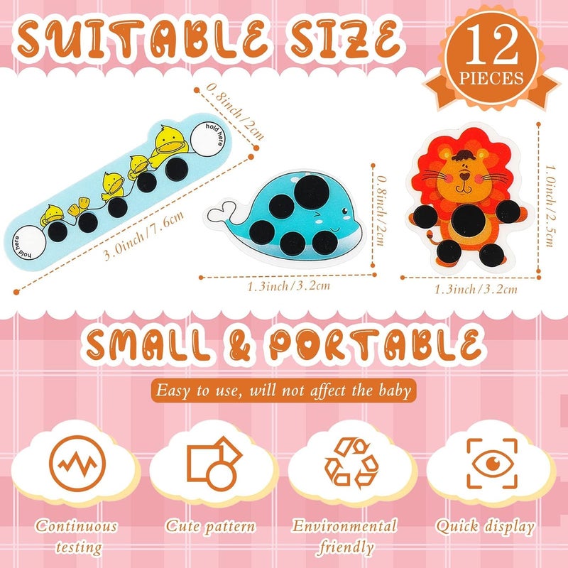 KASTWAVE Stick-on Fever Cartoon Stickers Forehead Fever Kids Cartoon Stickers Temperature Fever Patch for Kids Baby Adults Home Office Supplies (Cute Style) - Image 2