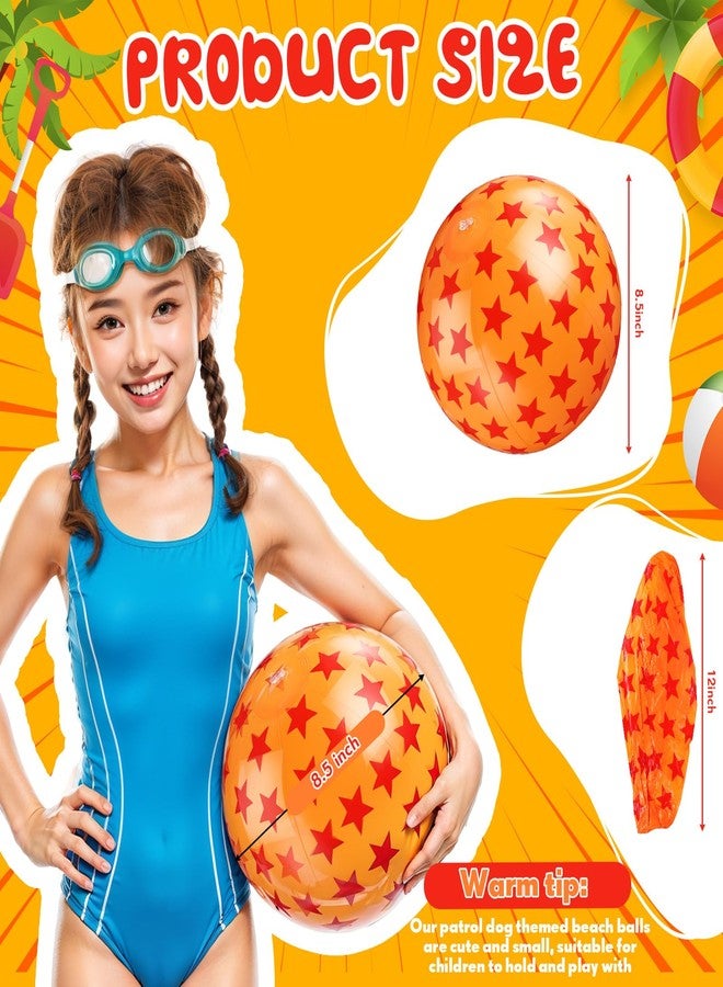 Vertintong 12 Pack Anime Beach Ball 8.5 in Inflatable Beach Balls Bulk for Kids & Adults Cartoon Swimming Pool Toys Pool Party Favors for Birthday Summer Outdoor - Image 3