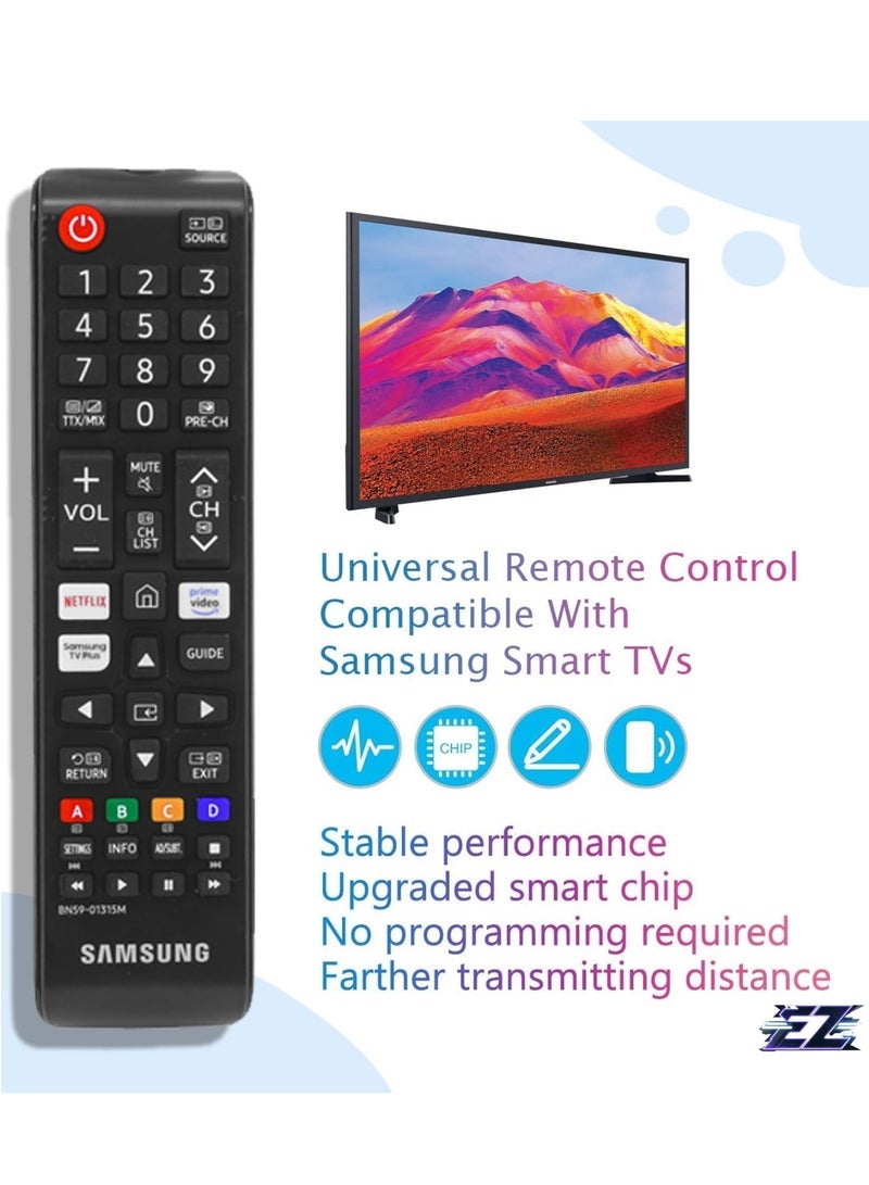 PopZa Samsung BN59-01315M Smart TV Remote Control 2020 2021 2022 Series Samsung TV with battery - Image 2