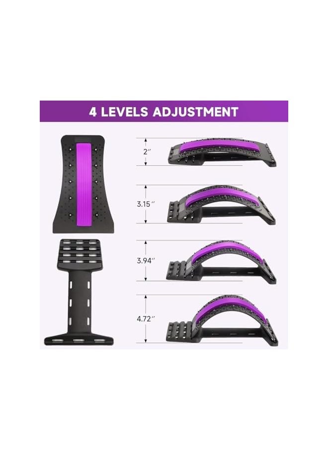 PROMASS - promass Back Stretcher For Lower Back Pain Relief Chiropractor Back Cracker That Works As A Lower Back Stretcher Back Cracking Device To Help With Low Back Pain Relief Chiro Back Board Back Popper - Image 1