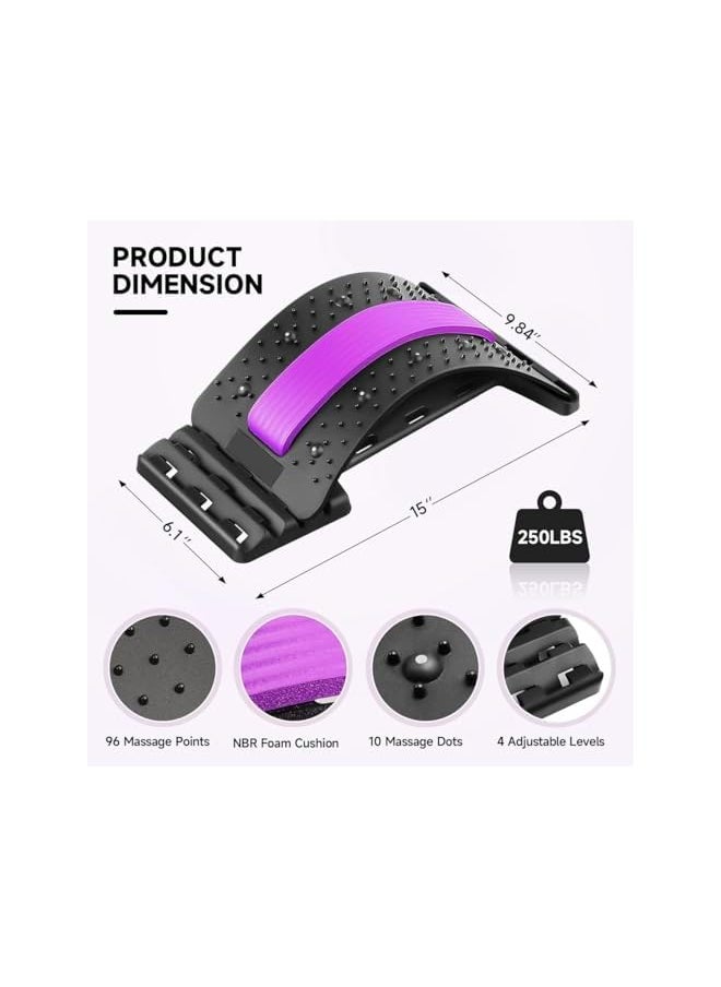 PROMASS - promass Back Stretcher For Lower Back Pain Relief Chiropractor Back Cracker That Works As A Lower Back Stretcher Back Cracking Device To Help With Low Back Pain Relief Chiro Back Board Back Popper - Image 1