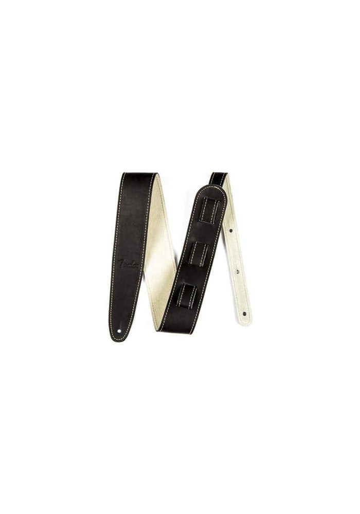 Fender Baseball Glove Leather Guitar Strap - Black - Image 2