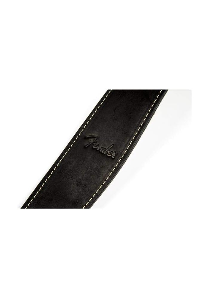 Fender Baseball Glove Leather Guitar Strap - Black - Image 4