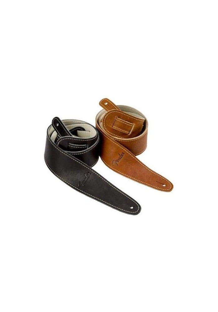 Fender Baseball Glove Leather Guitar Strap - Black - Image 5