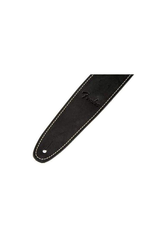 Fender Baseball Glove Leather Guitar Strap - Black - Image 3
