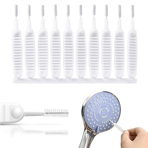 ATOOZED ATOOZED Shower Head Cleaning Brush for Small Hole,Multifunctional Shower Head Cleaner Tool Anti Showerhead Cleaning Brushes Cell Phone Headphone Socket Shower Head Cleaning Brush Set of 10PCS - Image 1